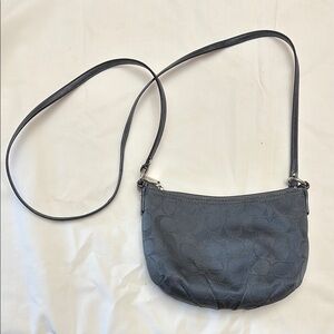 Gray coach over the shoulder bag